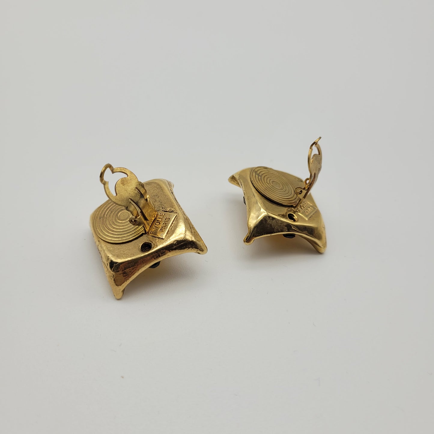 Vintage resin earrings Frederic Volle