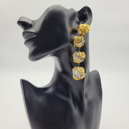 Vintage dangle earrings Poggi