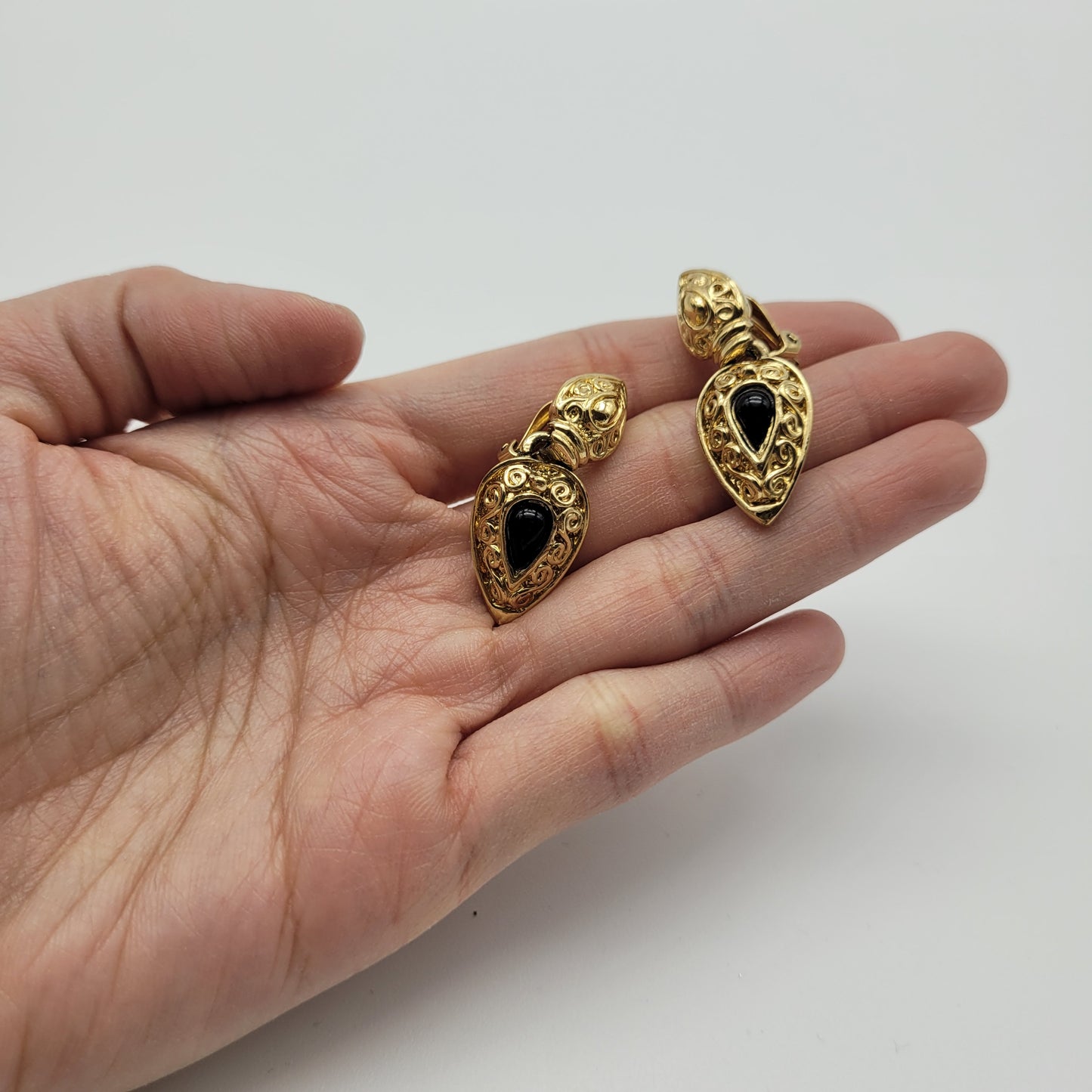 Vintage clip on earrings Guy Laroche