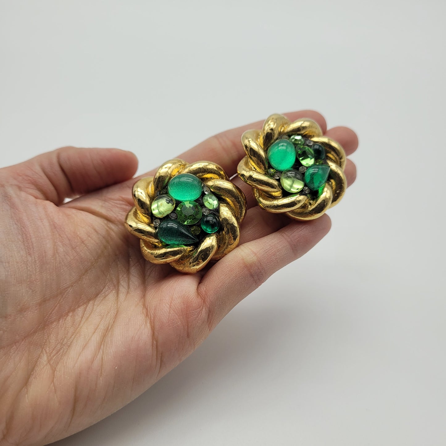 Vintage clip on earrings Jacky De G