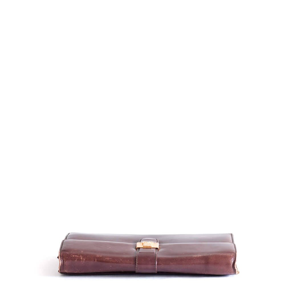 Vintage Lanvin brown Clutch - Secondista