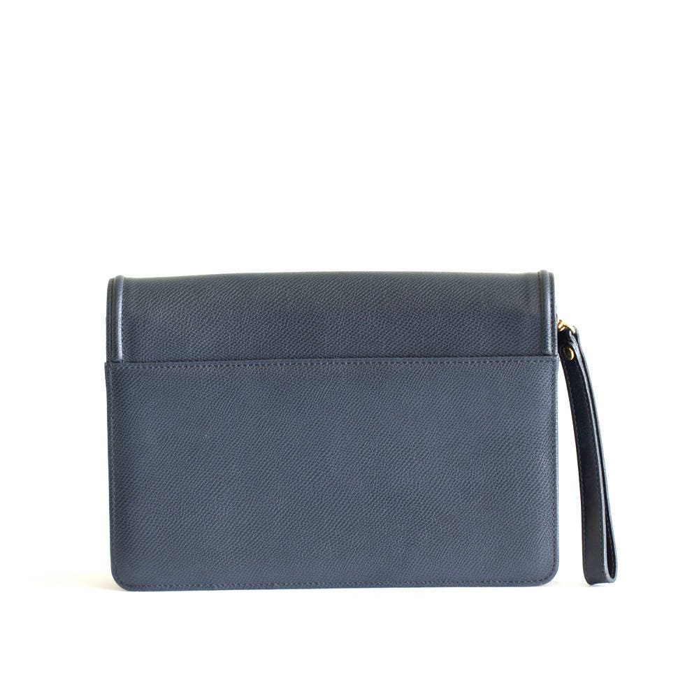 Vintage Lanvin navy Clutch - Secondista