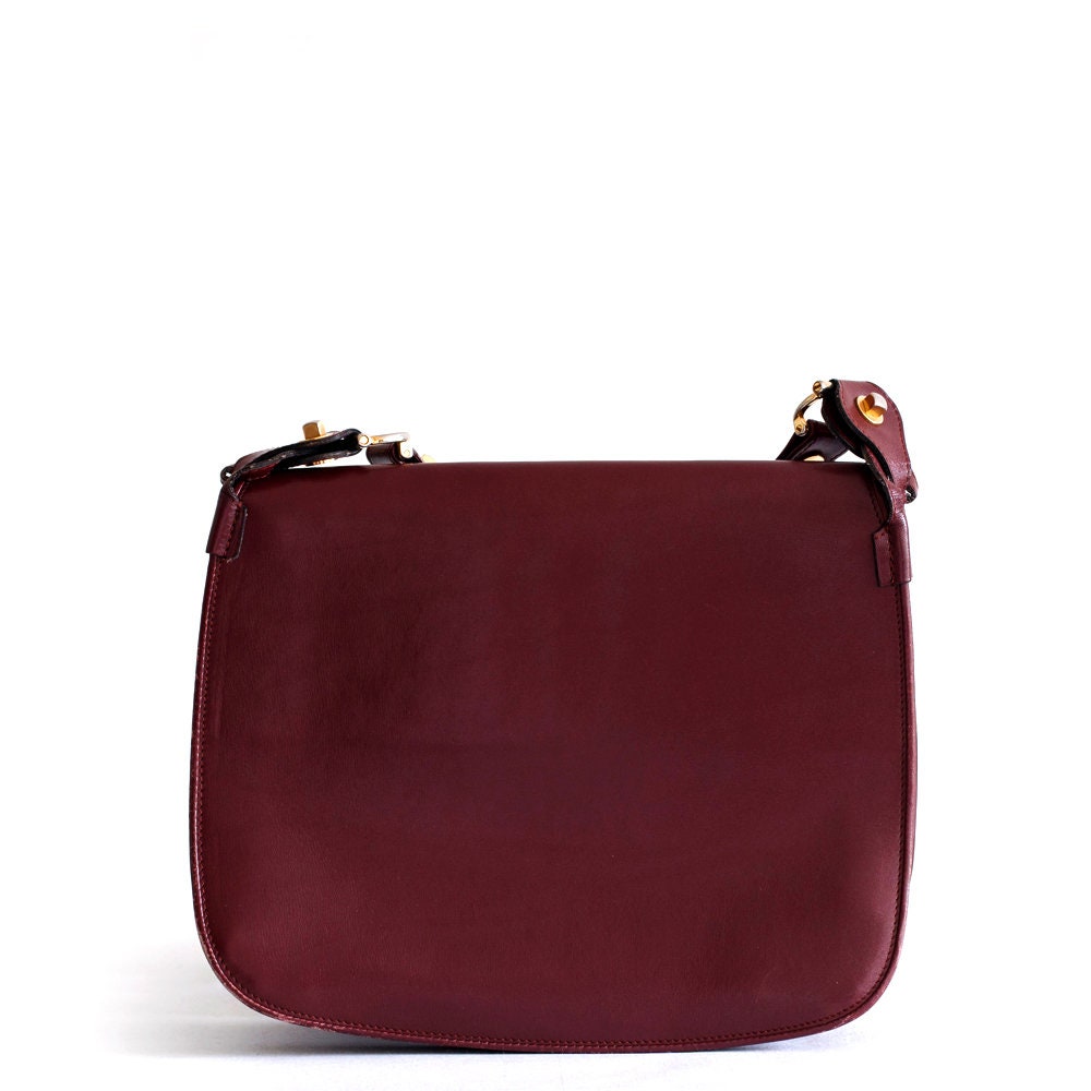Vintage Le Must de Cartier burgundy Crossbody Bag - Secondista