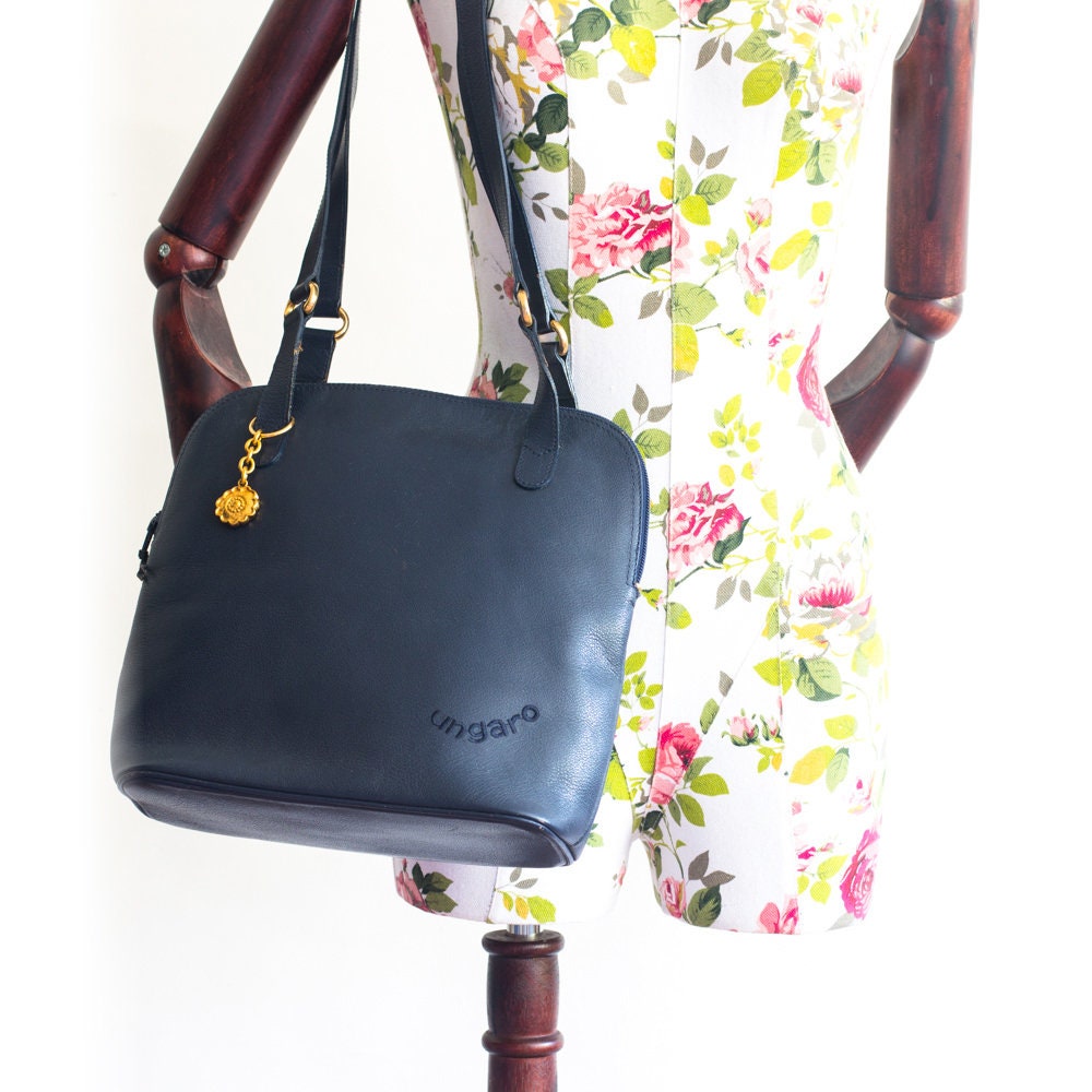 Vintage Ungaro navy Shoulder Bag - Secondista