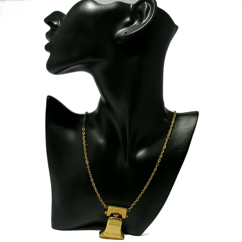 Vintage Unusual Necklace with bell Pendant - Secondista