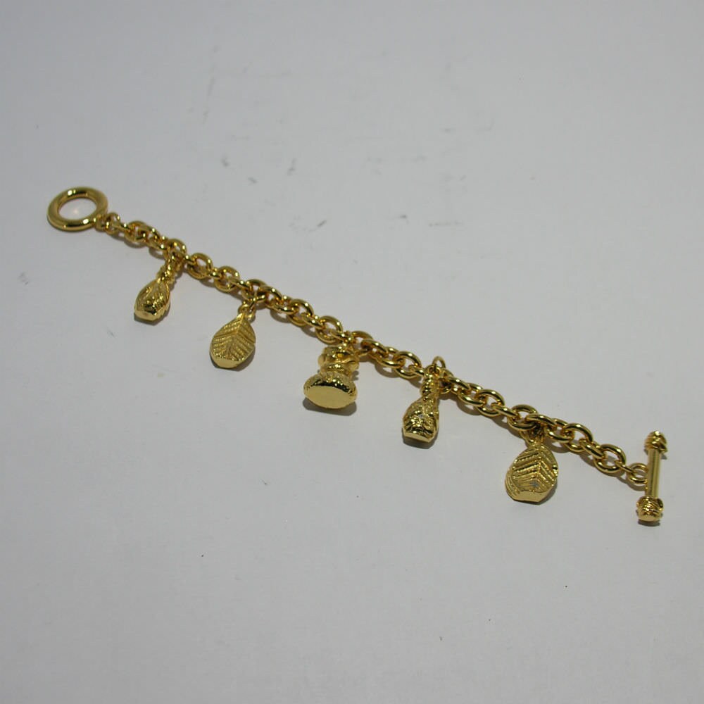 Vintage Kenzo Goldtone Charm Bracelet - Secondista