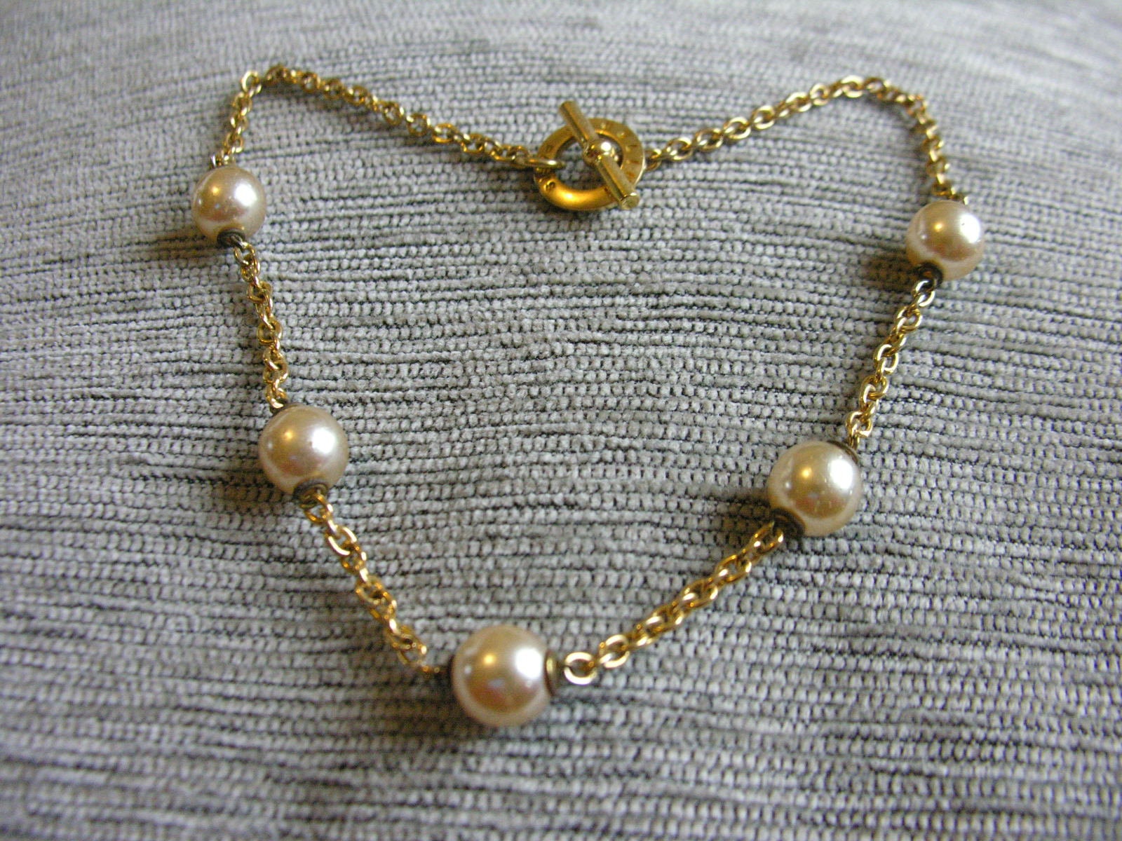 Vintage Céline faux pearl Goldtone Necklace - Secondista