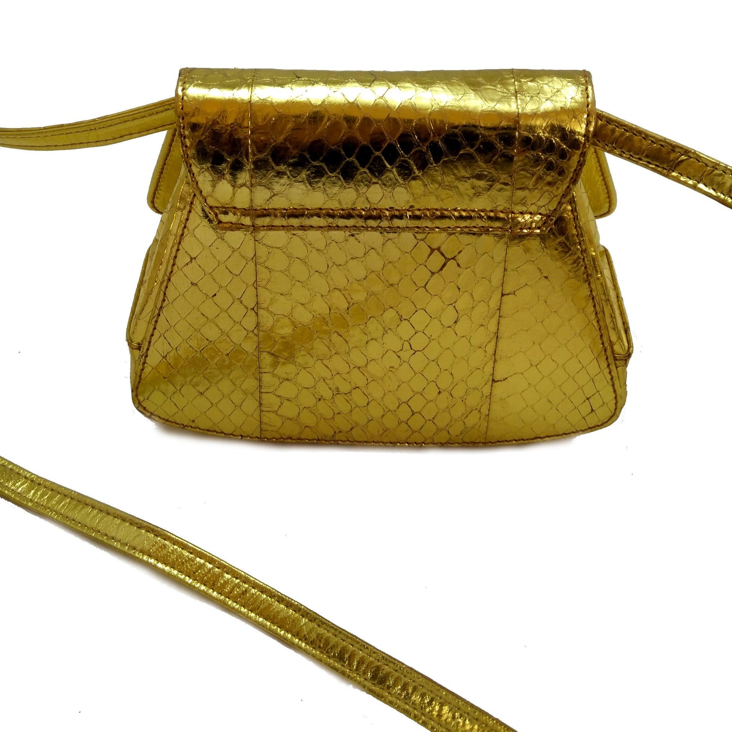 Vintage Prada Gold Crossbody Bag