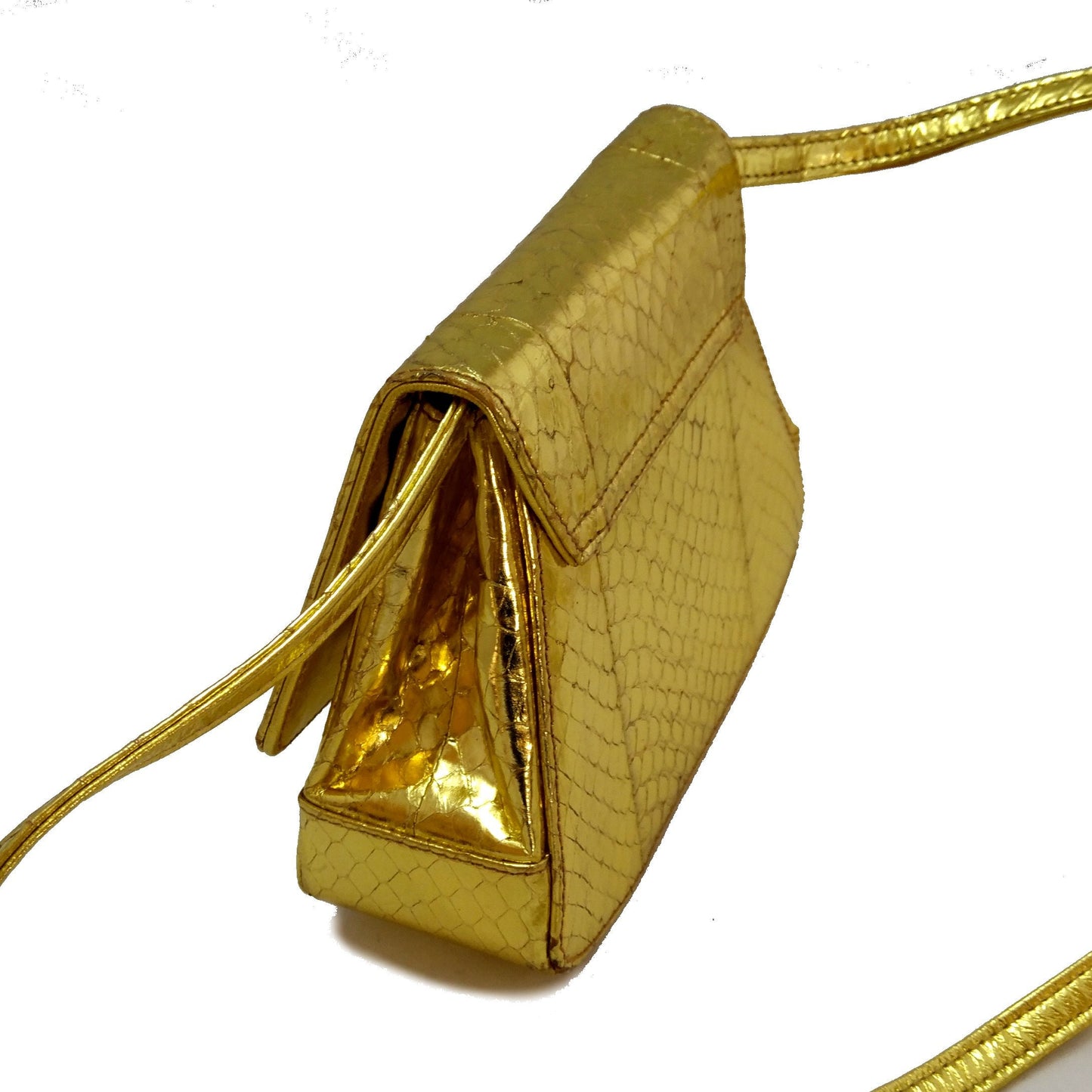 Vintage Prada Gold Crossbody Bag