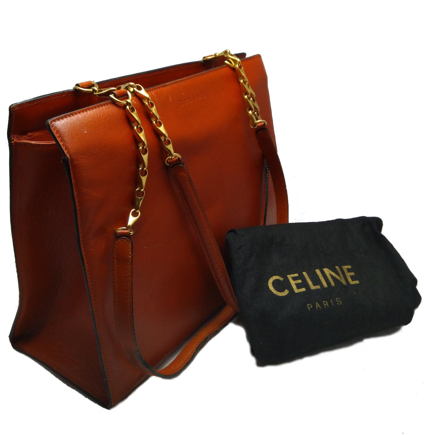 Vintage Celine dark orange tote Bag - Secondista