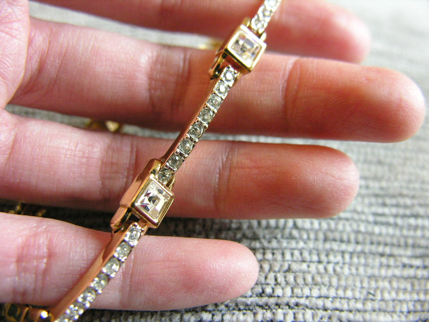 Vintage Nina Ricci rhinestone Bracelet - Secondista