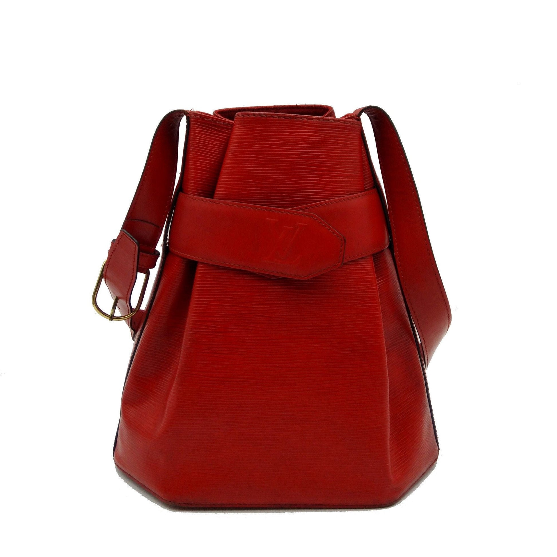 lv red shoulder bag
