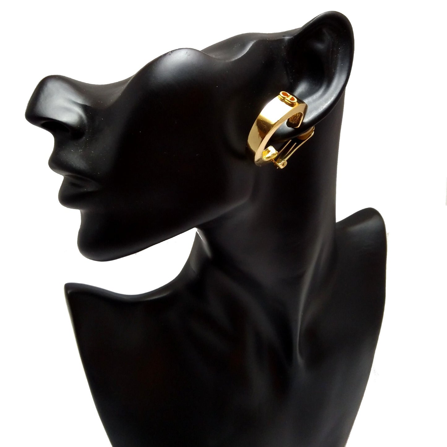 Vintage Christian Dior Goldtone clip Earrings - Secondista