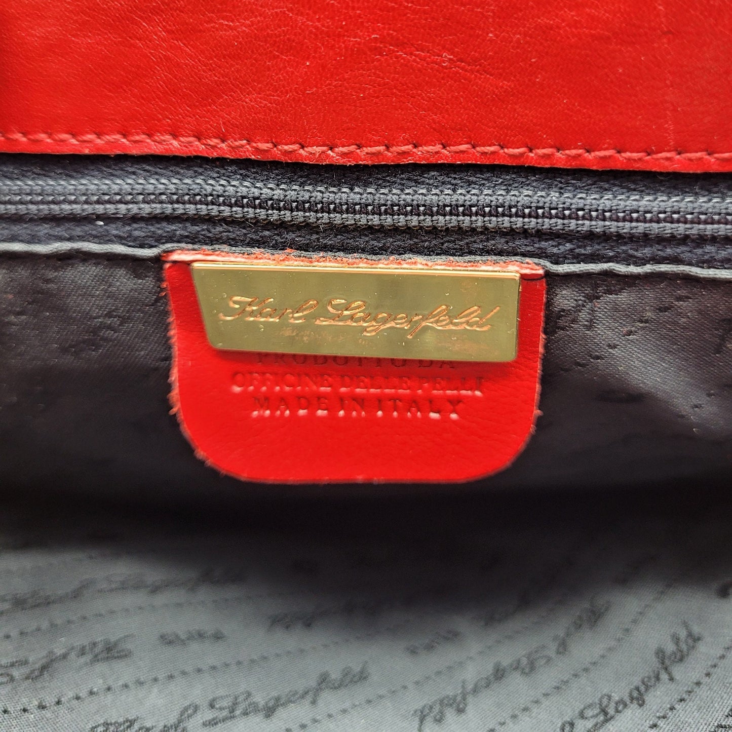 Vintage Karl Lagerfeld red Shoulder Bag - Secondista