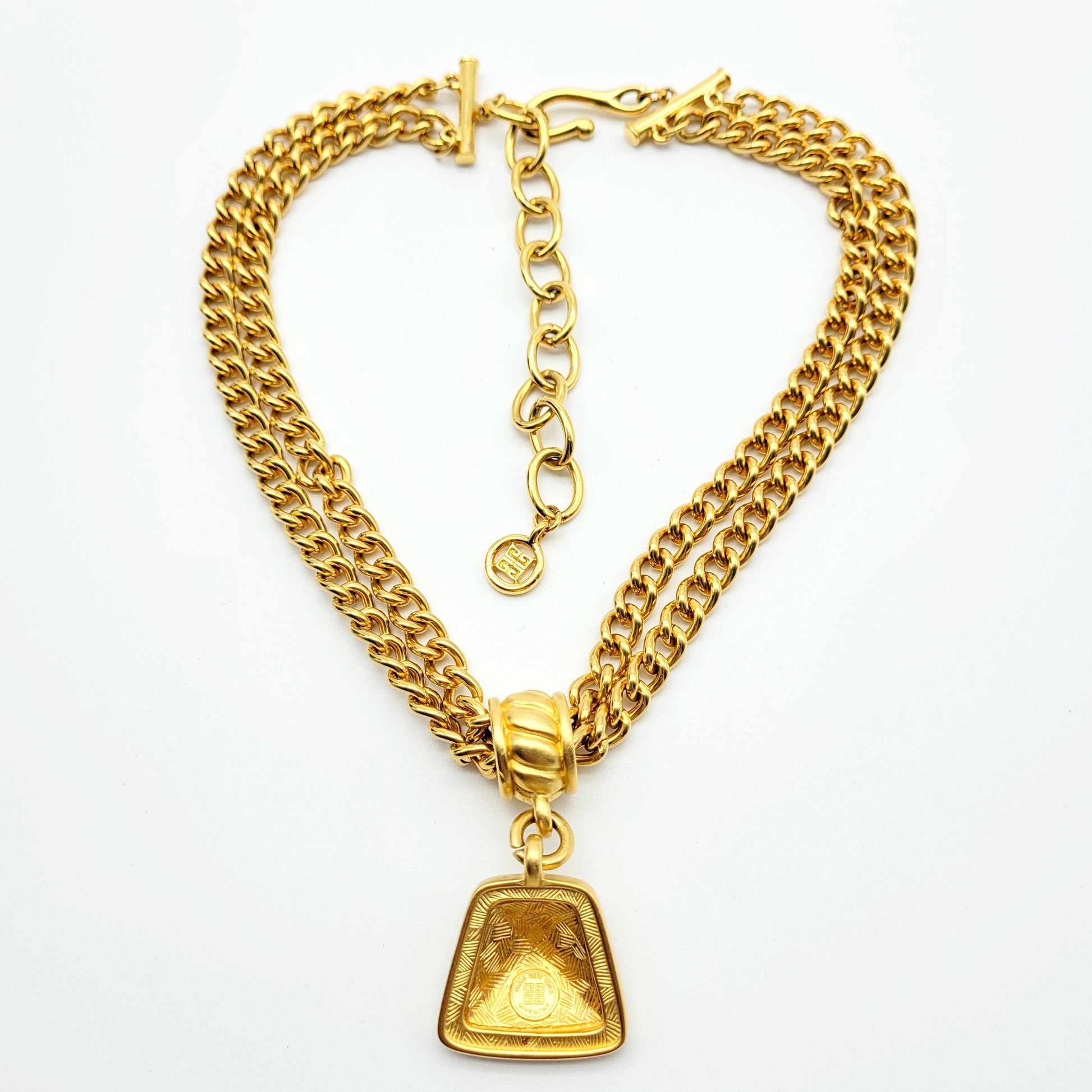 Vintage Givenchy double Chain Necklace - Secondista