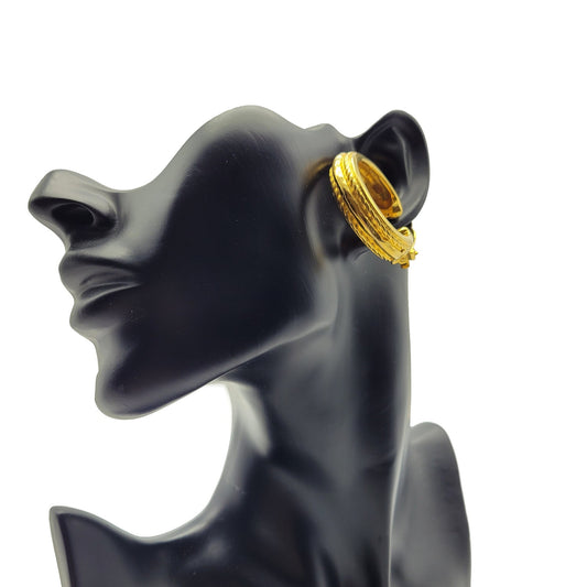 Vintage  Yves Saint Laurent creole Earrings - Secondista