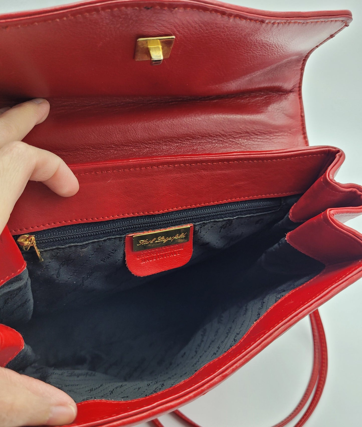 Vintage Karl Lagerfeld red Shoulder Bag - Secondista