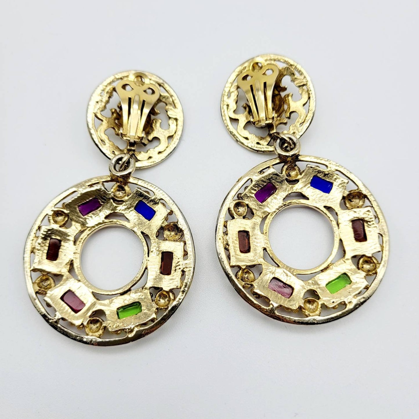 Vintage unsigned melted glass Earrings - Secondista