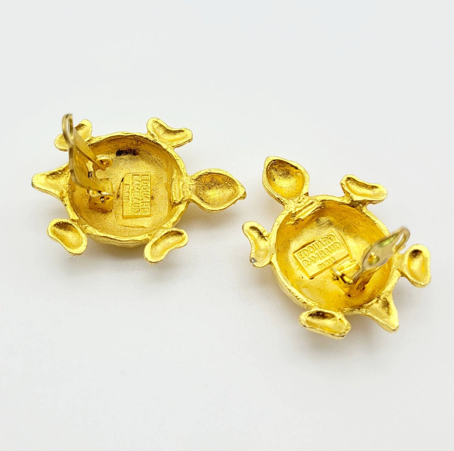 Vintage Édouard Rambaud turtle Earrings - Secondista