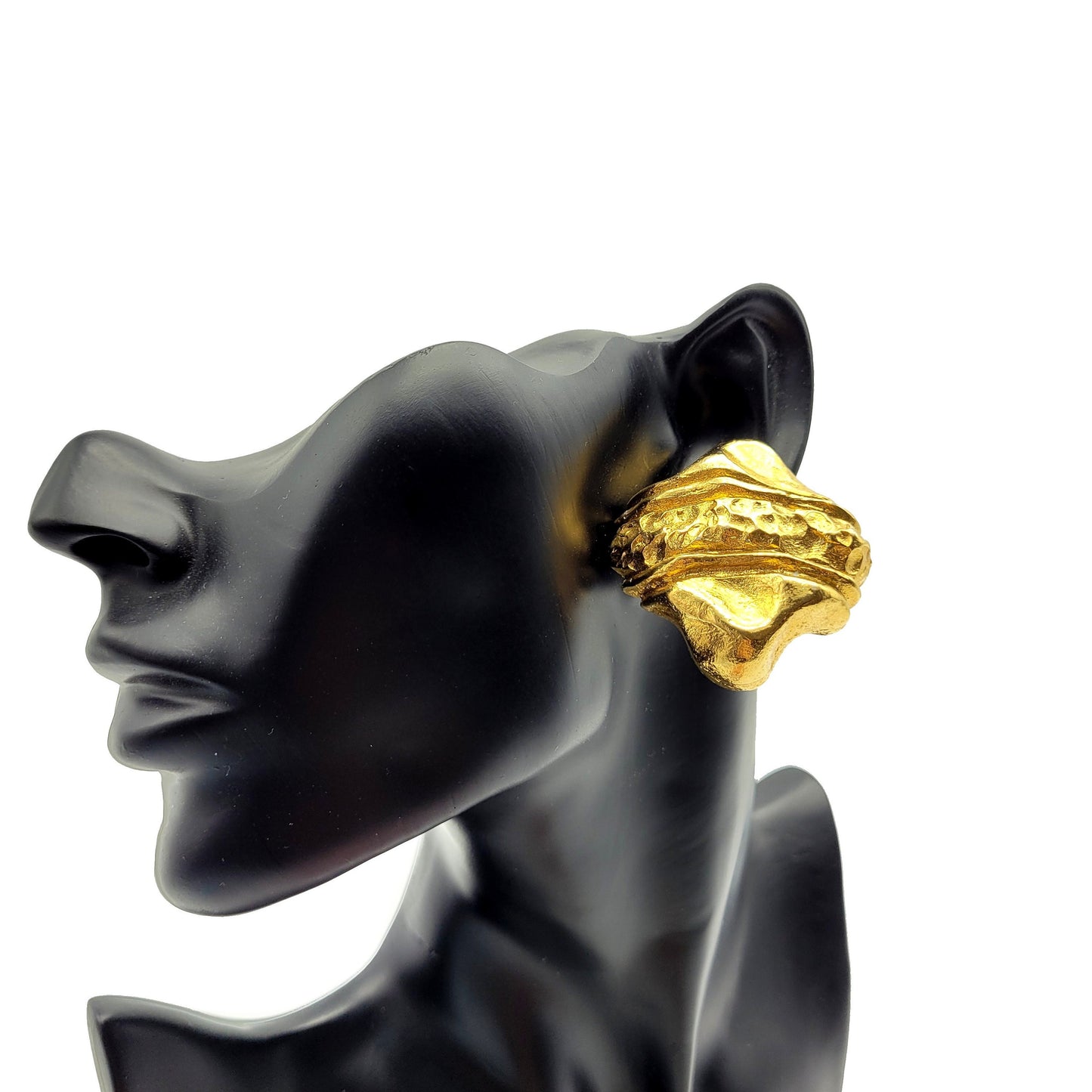 Vintage Jacky De G Goldtone Earrings - Secondista