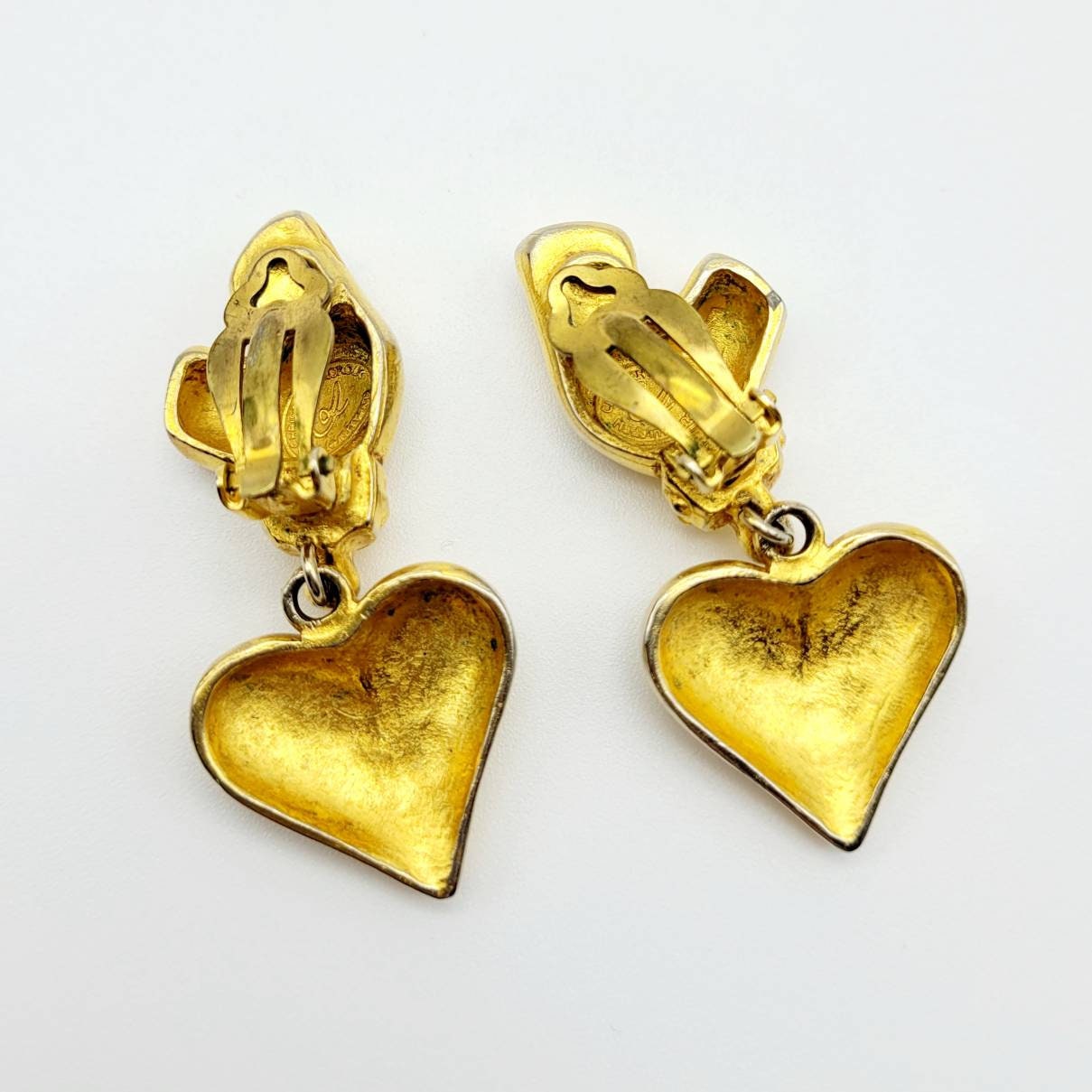 Vintage Christian Lacroix heart Earrings - Secondista