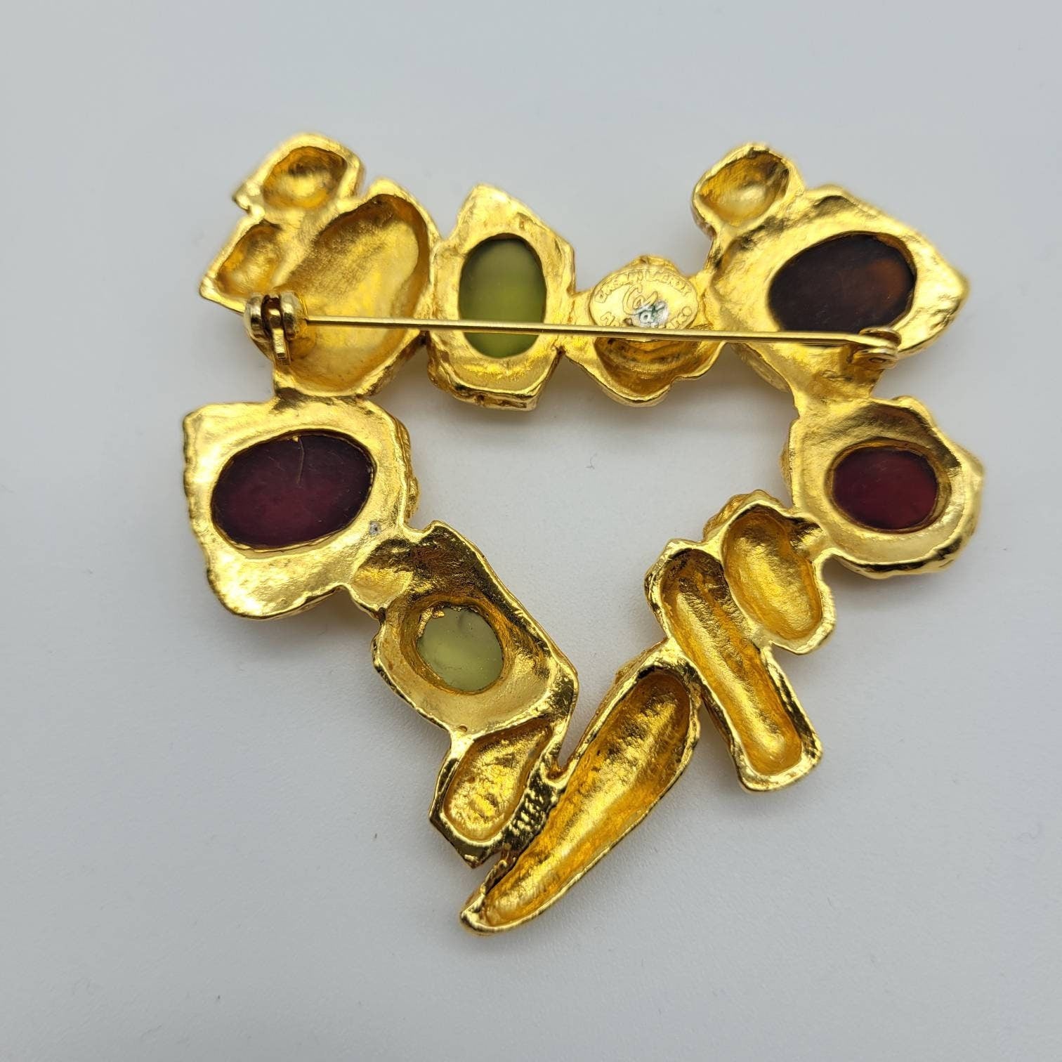 Vintage Christian Lacroix colored stone Brooch - Secondista