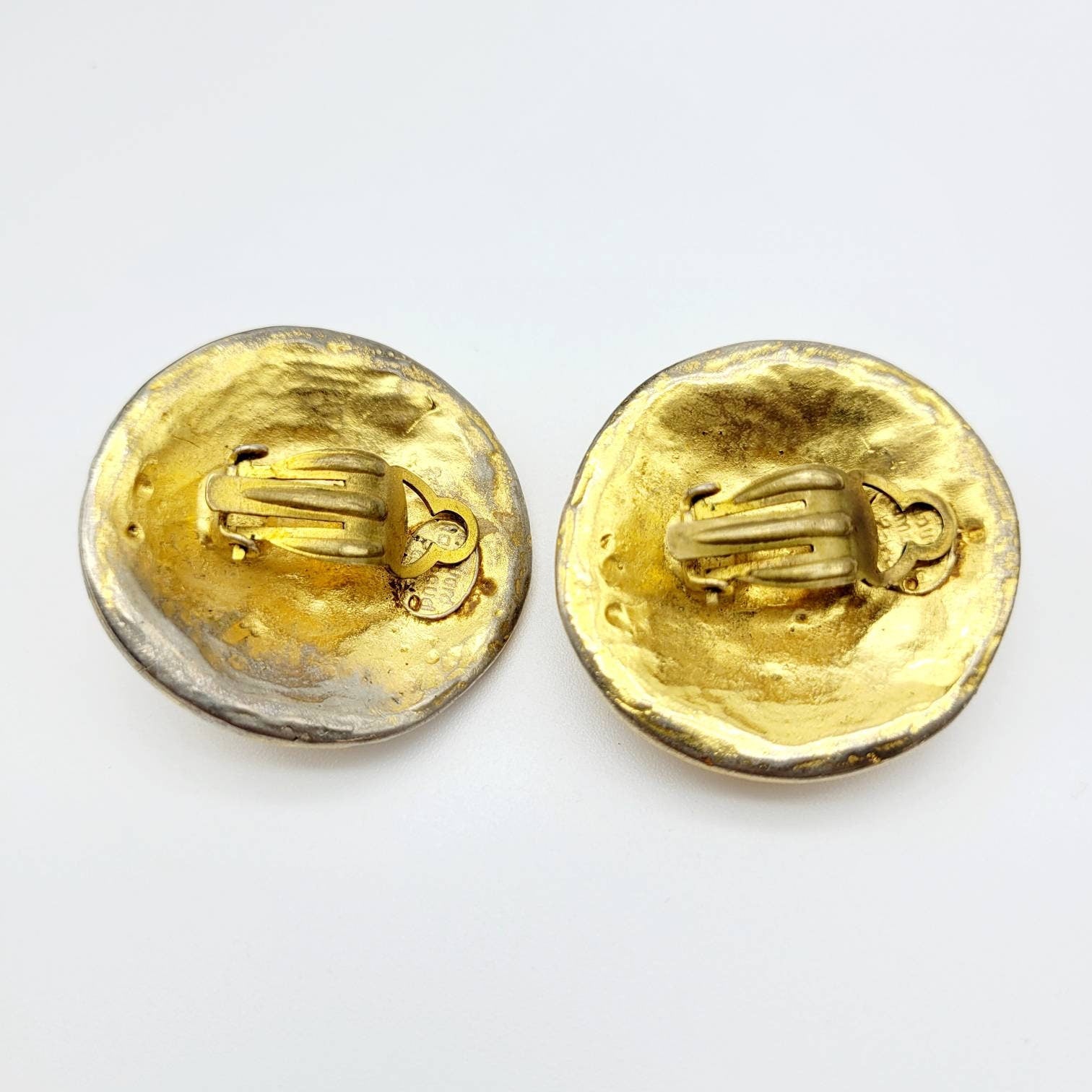 Vintage Édouard Rambaud melted glass Earrings - Secondista