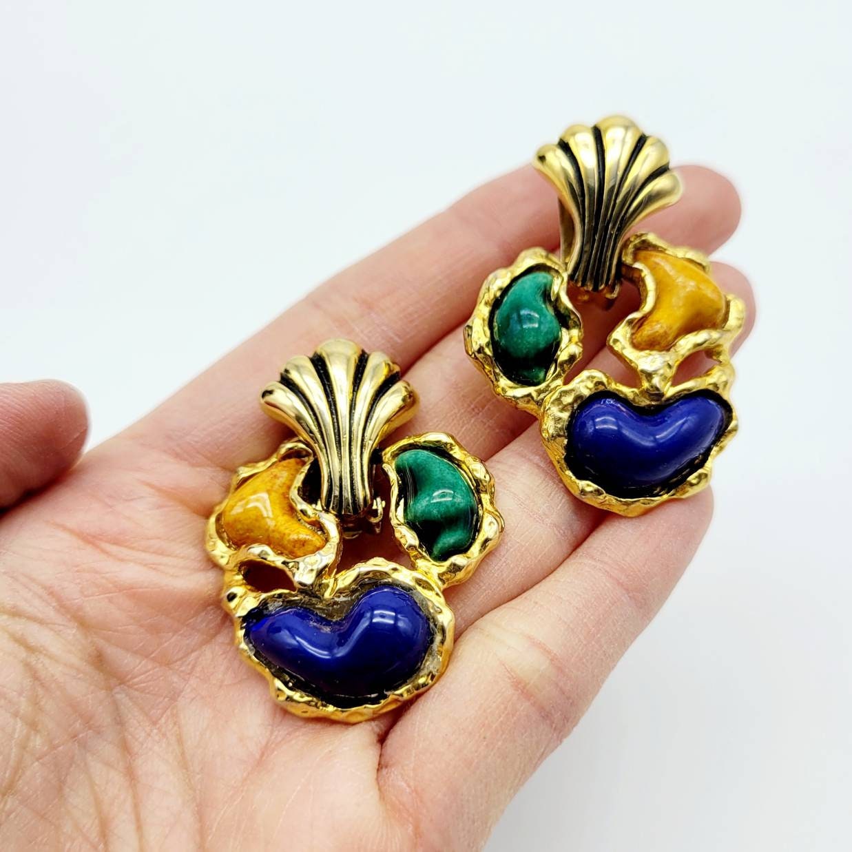 Vintage Unsigned French Earrings - Secondista