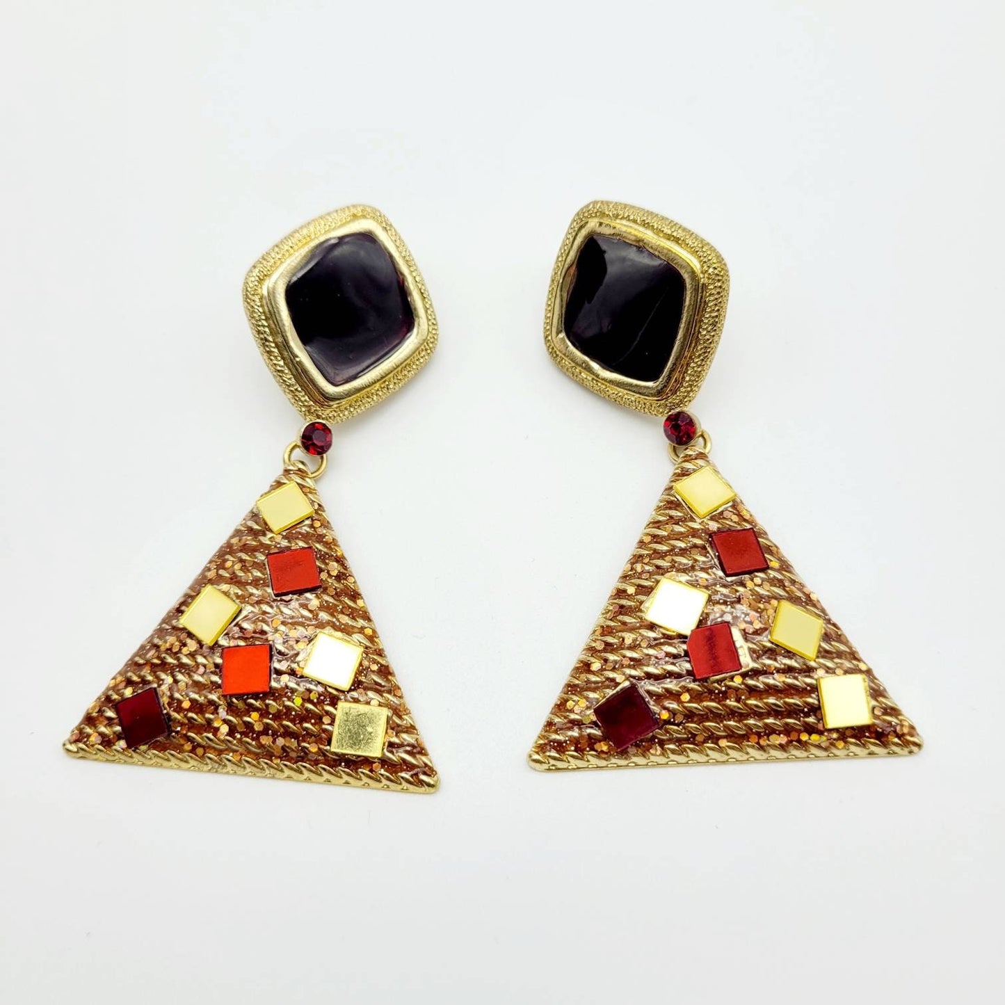 Vintage Unsigned French dangle Earrings - Secondista