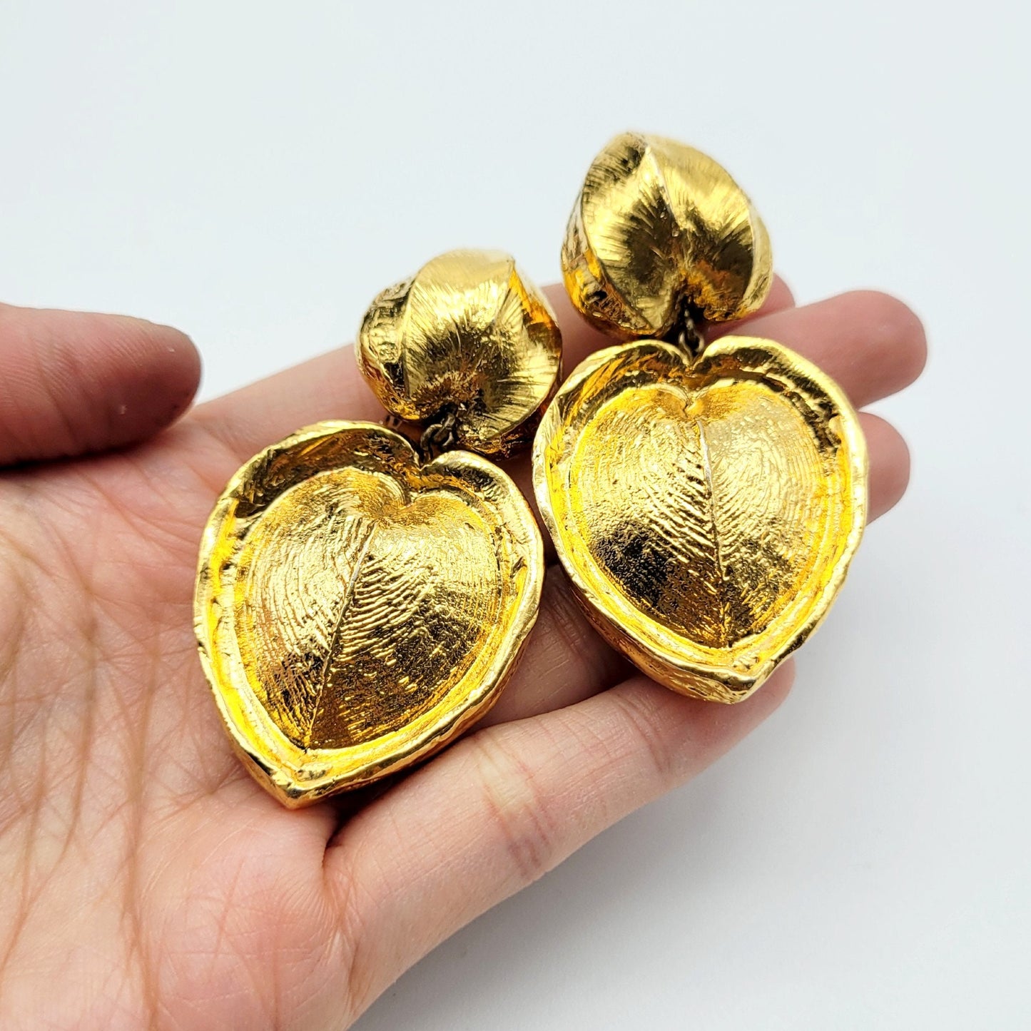 Vintage Sens Privé heart drop Earrings - Secondista