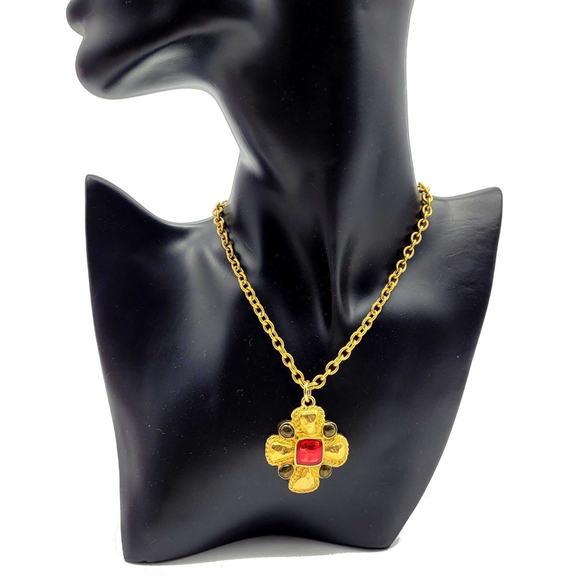 Vintage Jacques Esterel Necklace with cross Pendant - Secondista