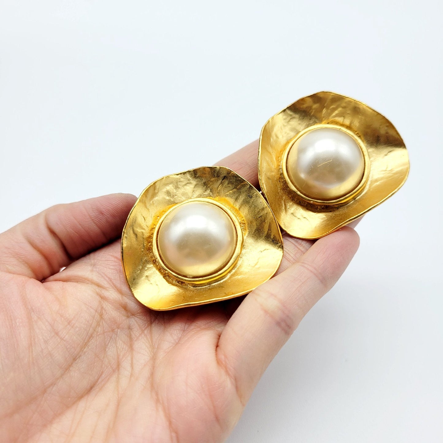 Vintage Oversized French designer Earrings - Secondista