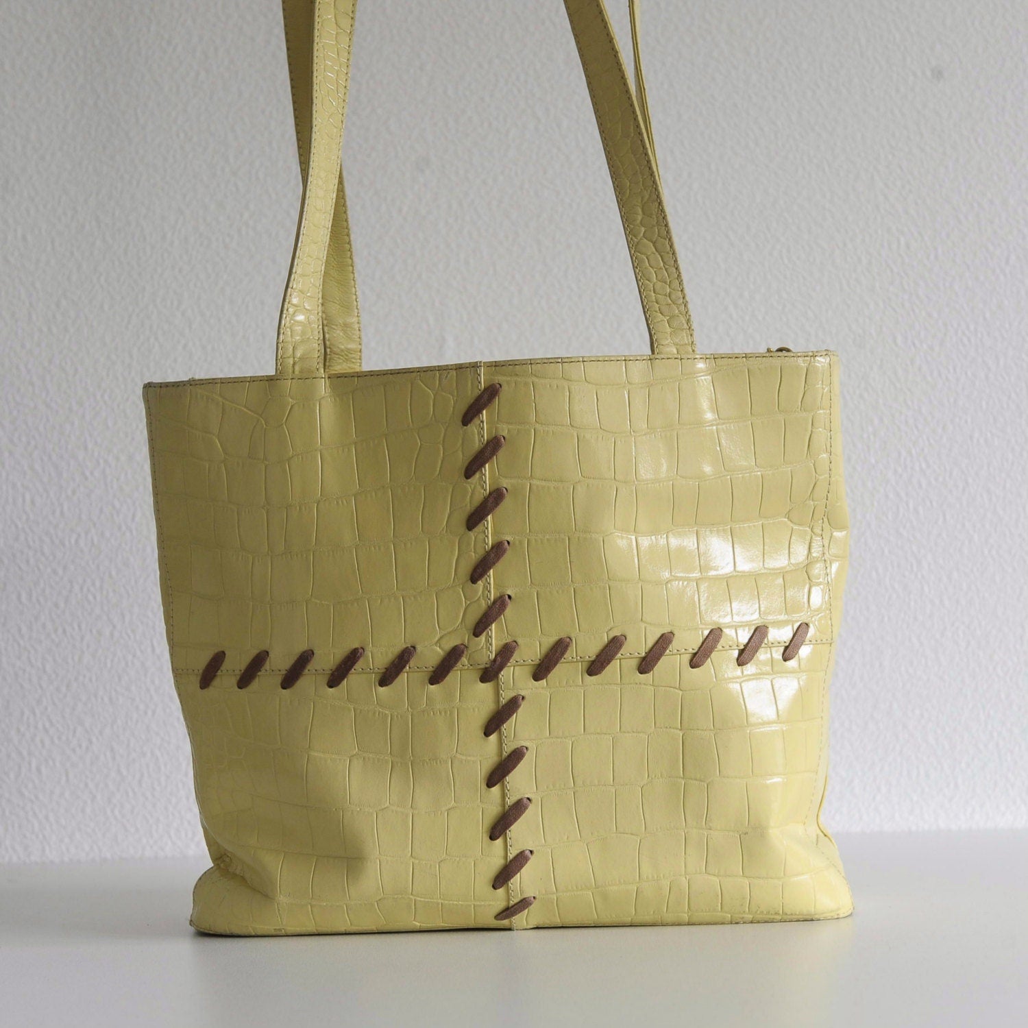 Vintage Yves Saint Laurent offwhite Tote Bag - Secondista