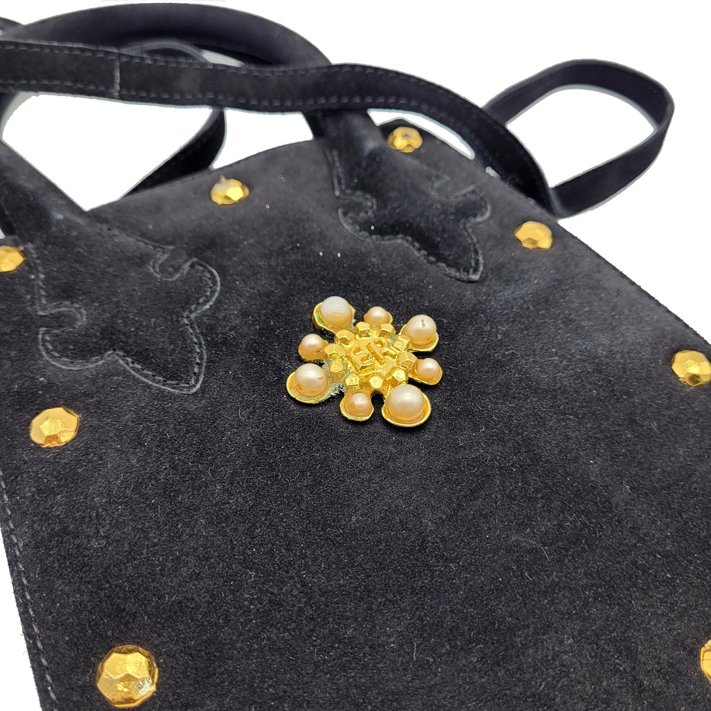 Vintage Edouard Rambaud velvet Crossbody Bag